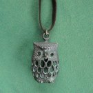 Lucky Brand Large Owl On Soft Suede Necklace NWT