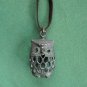 Lucky Brand Large Owl On Soft Suede Necklace NWT