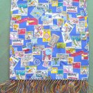 Royal L.G.T. Womens Postal Stamps Printed Scarf
