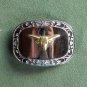 Western Long Horn Silver Color Belt Buckle