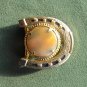 Horseshoe Cowgirl Women's Gold Color Belt Buckle