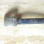 Genuine Leather Women's Blue Belt With Silver Color Buckle