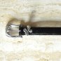 Coldwater Creek Women's Black Belt With Silver Color Buckle