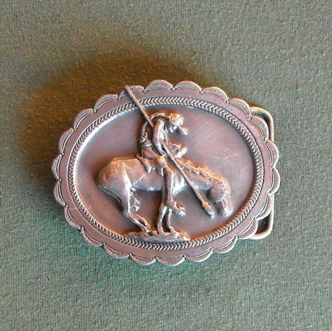 American Indian Siskiyou 1982 Solid Belt Buckle