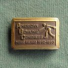 ABC American Bowling Congress Vintage Belt Buckle