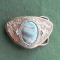 Vintage Stone Silver Color Belt Buckle