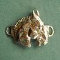 Vintage Mustang Horse Brass Ornament Buckle