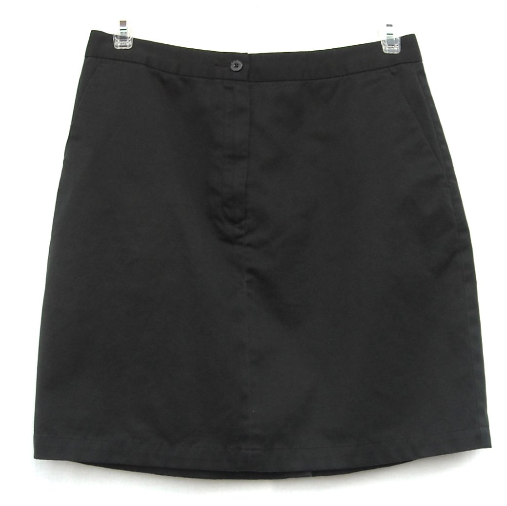 L.L. Bean womens Black Skirt size 14 Petite