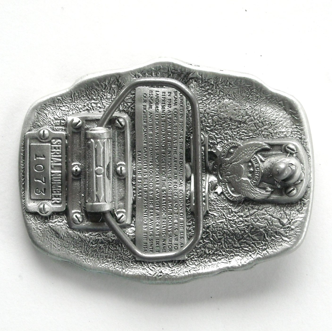 US Air Force Air Superiority USAF Great American Pewter Belt Buckle
