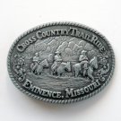 Vintage Eminence Missouri Cross Country Trail Ride Metal Belt Buckle Vintage Eminence Missouri Cross Country Trail Ride Metal Belt Buckle