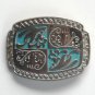 Vintage Ornate Silver Color Standard Small Belt Buckle