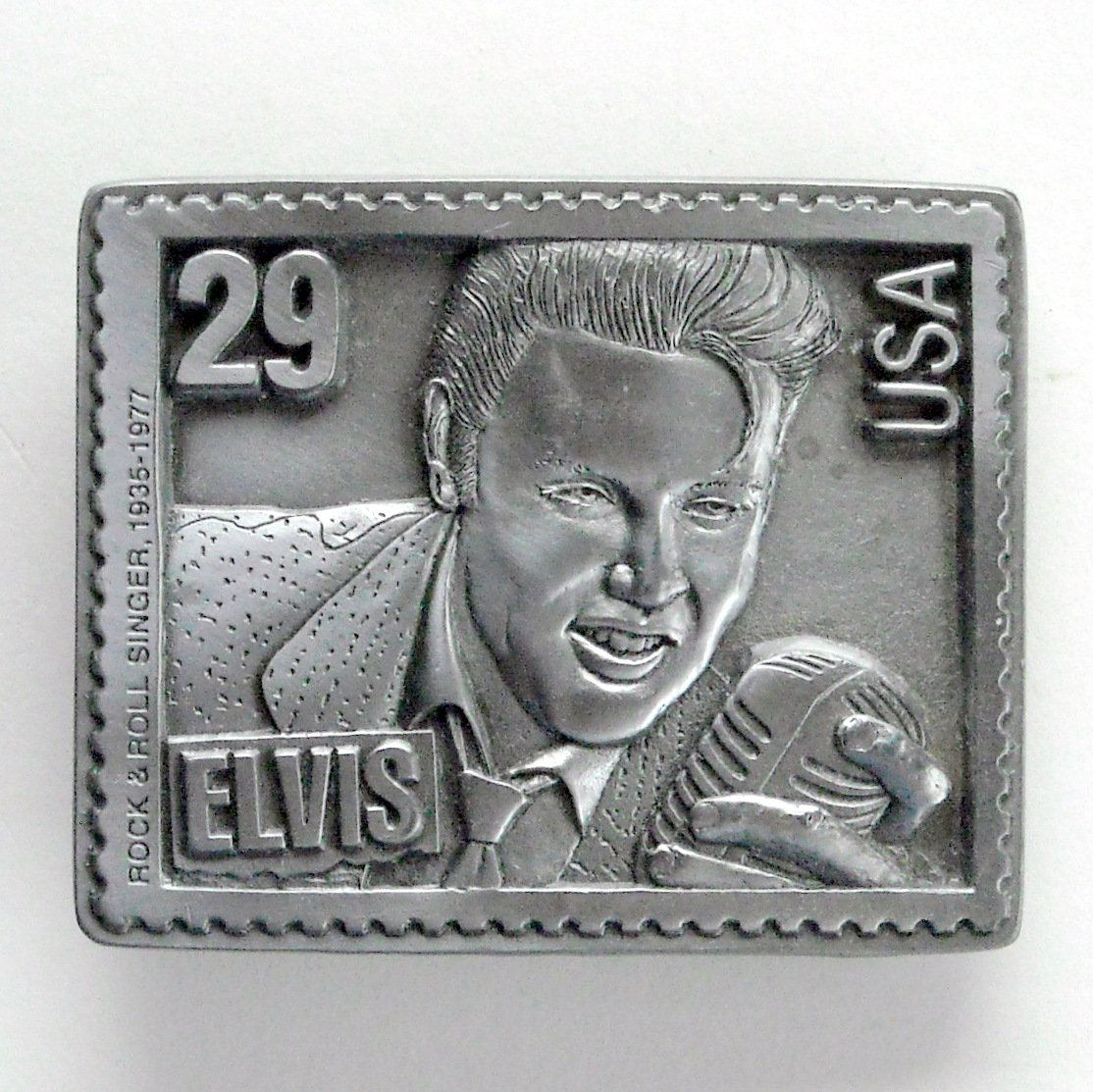USA 29c Stamp Commemorative Elvis Presley Limited Edition Belt Buckle