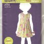 Toddlers Dress Sew Simple 1/2 - 3 Simplicity Sewing Pattern 2016