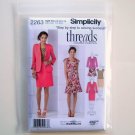 Simplicity Misses Petite Sportswear Jacket Top Skirts Size K5 8 - 16 Threads sewing pattern 2263 Simplicity Misses Petite Sportswear Jacket Top Skirts Size K5 8 - 16 Threads sewing pattern 2263