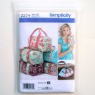 Simplicity Bags Clutch Overnight Bag Luggage Tag One Size Studio Cherie sewing pattern 2274
