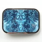 Tattoo Johnny Blue Silver Color Metal Alloy Belt Buckle