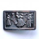 Vintage Square Dance Solid Brass Silver color belt buckle Vintage Square Dance Solid Brass Silver color belt buckle
