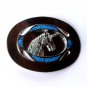 Unicorn Head Faux Turquoise Silver Color Belt Buckle