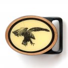 Vintage American Bald Eagle Brass Metal Alloy Tech Ether Guild Belt Buckle