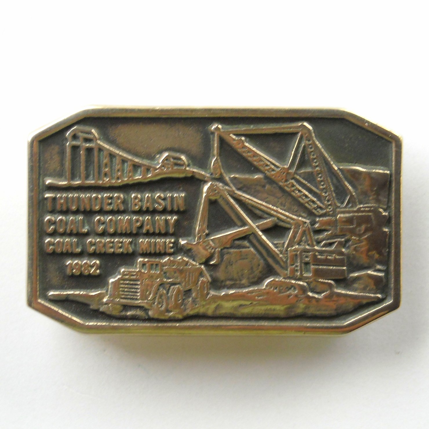 Thunder Basin Coal Creek Mine Anacortes Solid Brass Limited Edition ...