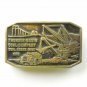 Thunder Basin Coal Creek Mine Anacortes Solid Brass Limited Edition #022 belt buckle