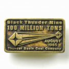 Black Thunder Mine 100 Million Tons Anacortes Solid Brass Limited Edition # 229 Belt Buckle