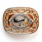 Unique Cabochon Polished Brass Color Belt Buckle Unique Cabochon Polished Brass Color Belt Buckle