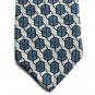 Barrington Blue Design Mens Silk Necktie Tie