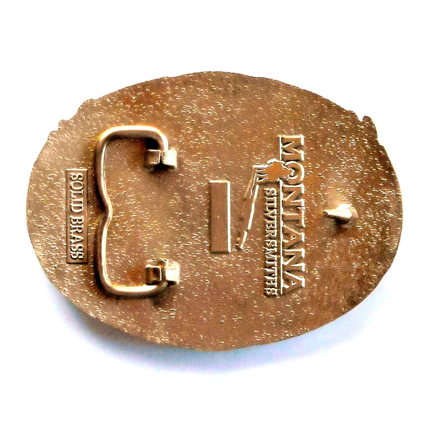 Majestic Eagle Montana Silversmiths Solid Brass Vintage Belt Buckle