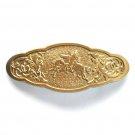 Stallions Running Horses Award Design Solid Brass Belt Buckle