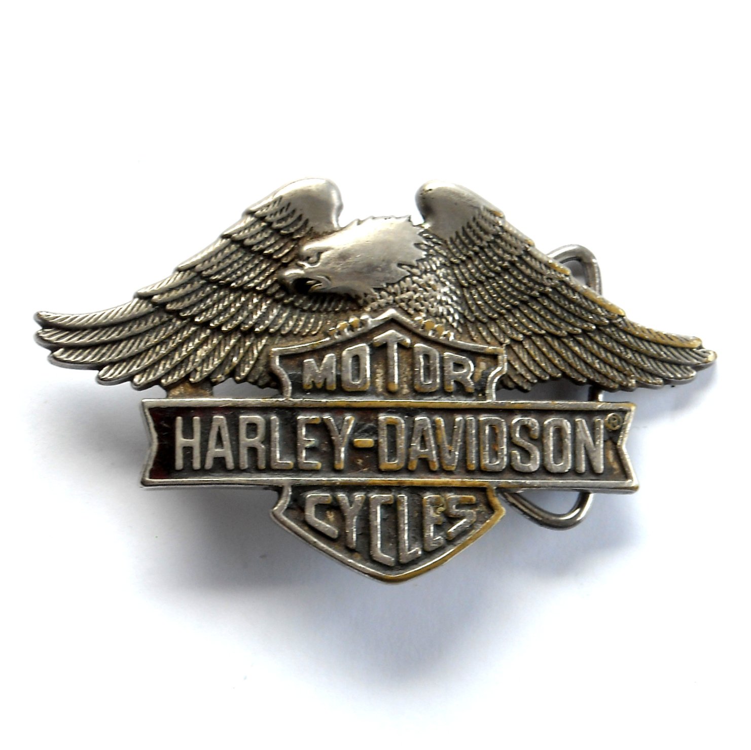 Motor Harley Davidson Cycles Vintage BBB Baron Brass belt buckle