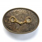 Oval Sterling Snaffle Bit Bills Custom Vintage Belt Buckle