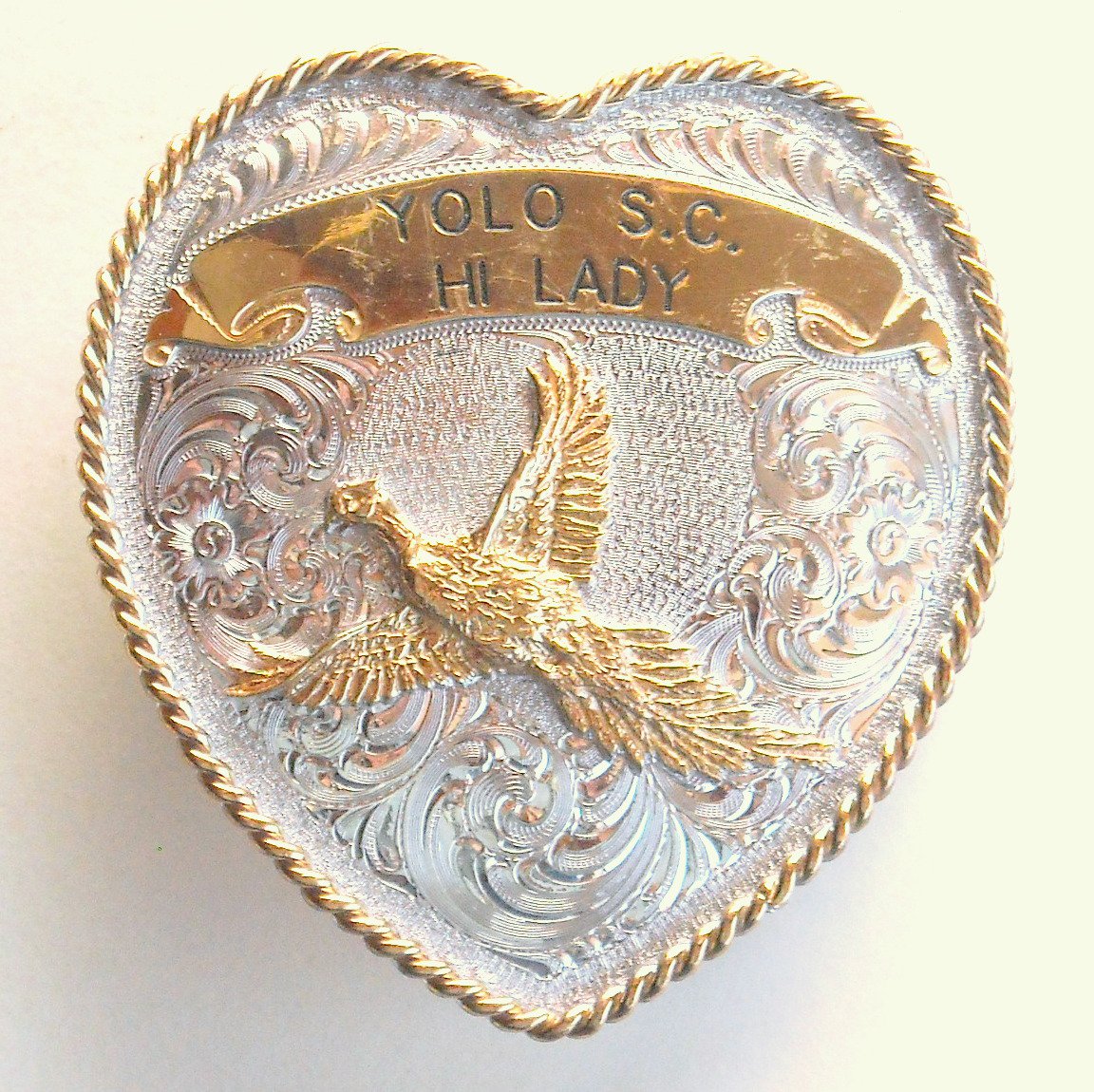 Trophy Buckle Skeet Shooting Yolo Montana Silversmiths belt buckle