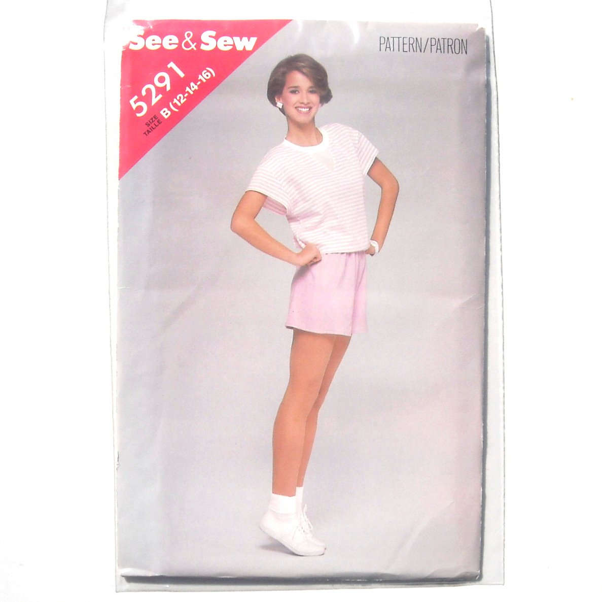 See Sew Top and Shorts 12 14 16 Butterick Sewing Pattern 5291