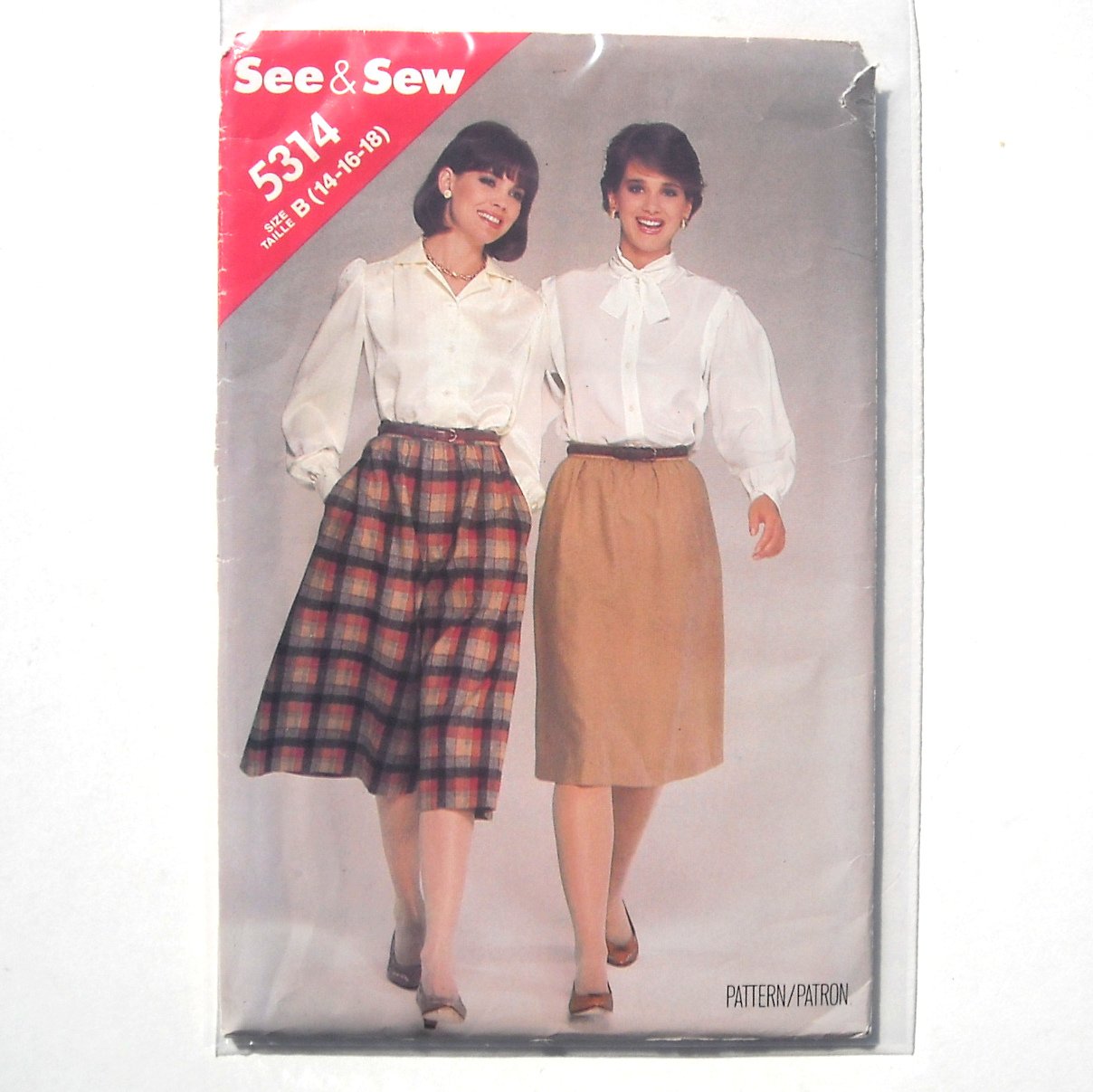 See Sew Skirt and Culottes 14 16 18 Butterick Sewing Pattern 5314