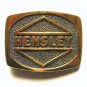 Hensley Industries 1988 Solid Brass BTS US Belt Buckle