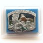 Alaska Eagle Gold Miner 3D Color Siskiyou Pewter Belt Buckle