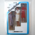Misses Pullover Dress Size 12 Simplicity Sewing Pattern 6448