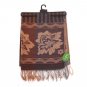 Pashmina Brown Beige Floral Scarf
