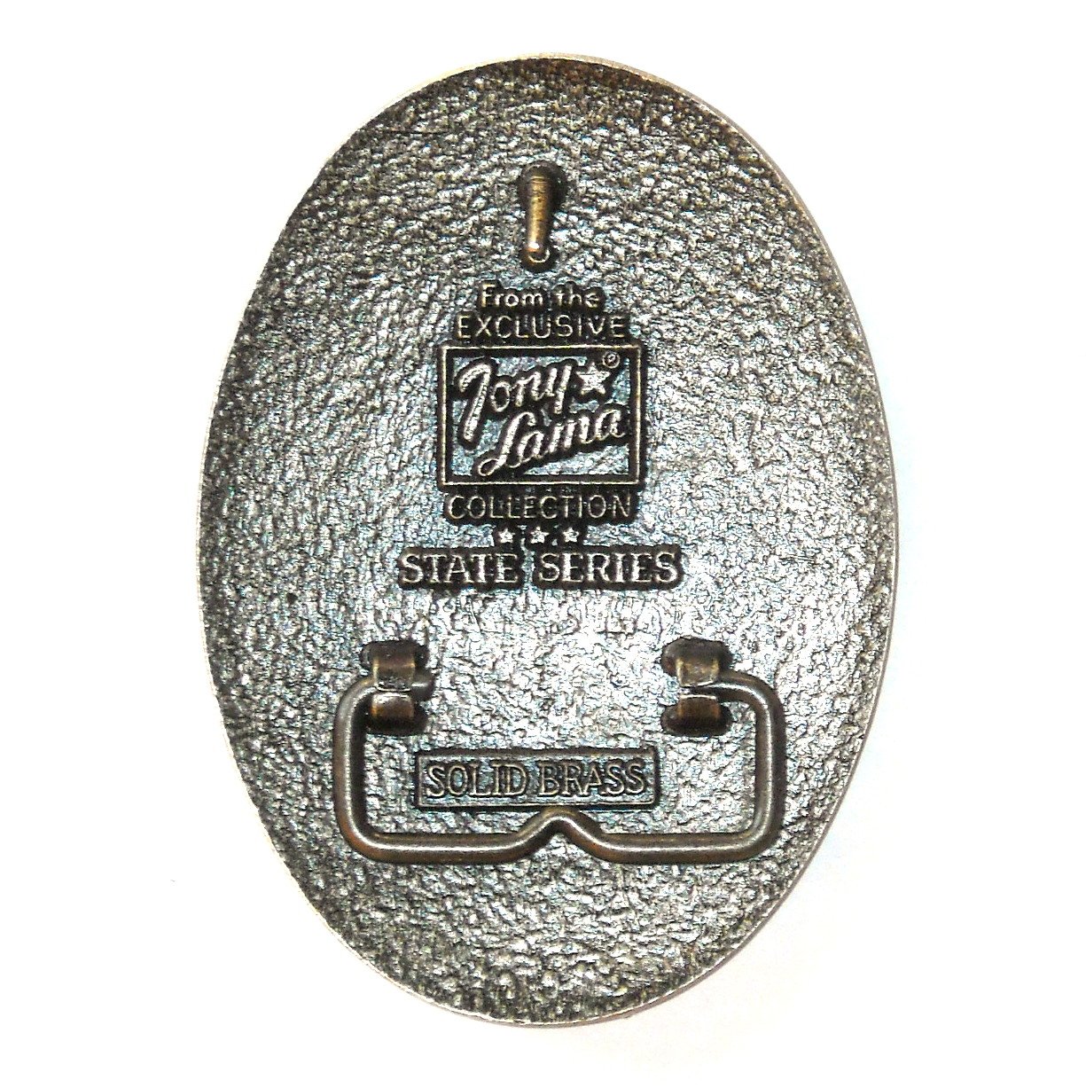 Tony Lama The Great Seal Of The State Of Nebraska Brass Belt Buckle