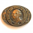 Great Seal Of Washington State Tony Lama Brass Belt Buckle Great Seal Of Washington State Tony Lama Brass Belt Buckle