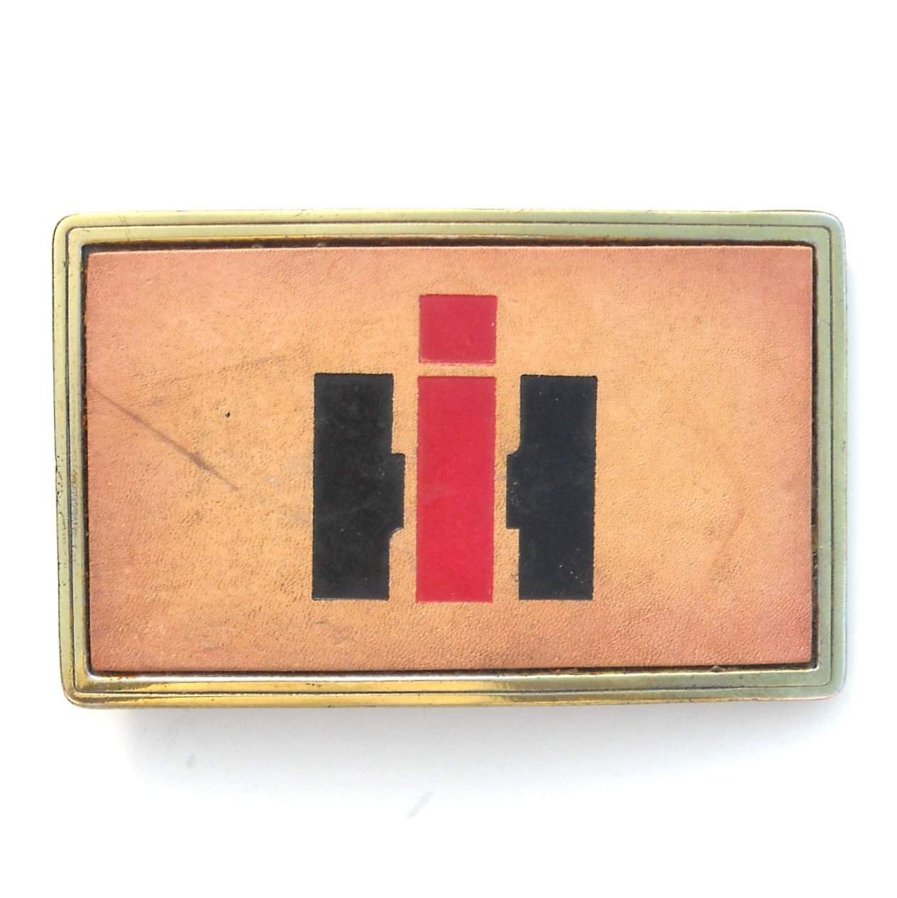 International Harvester Vintage Great American Brass Belt Buckle