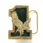 Number 1 Eagle Vintage Brass Belt Buckle
