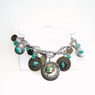Icon Collection Silver Color Turquoise Bracelet Icon Collection Silver Color Turquoise Bracelet