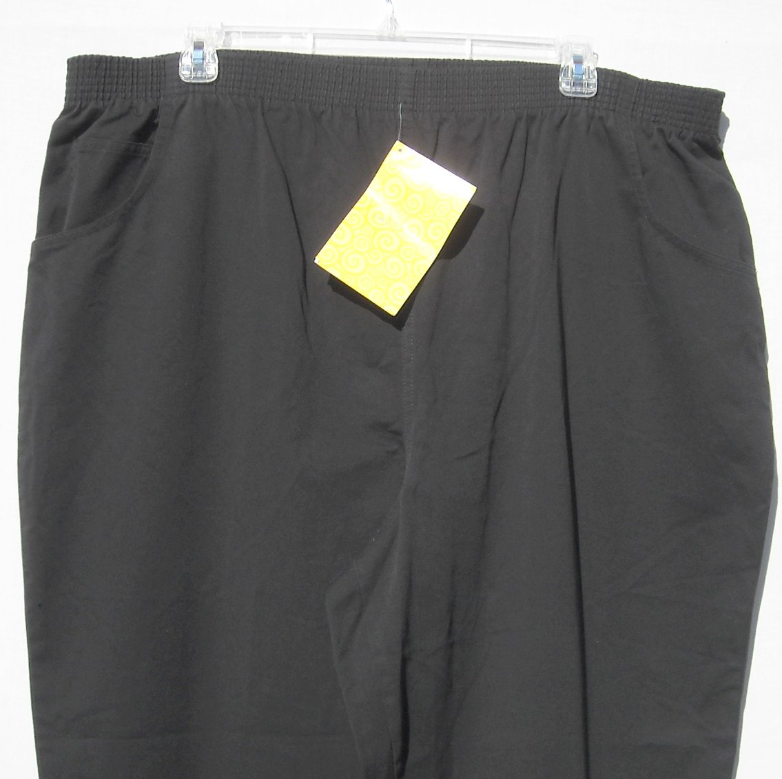Signatures by Delta Burke QVC Women's Black Cotton Pants Plus size 3X NWT