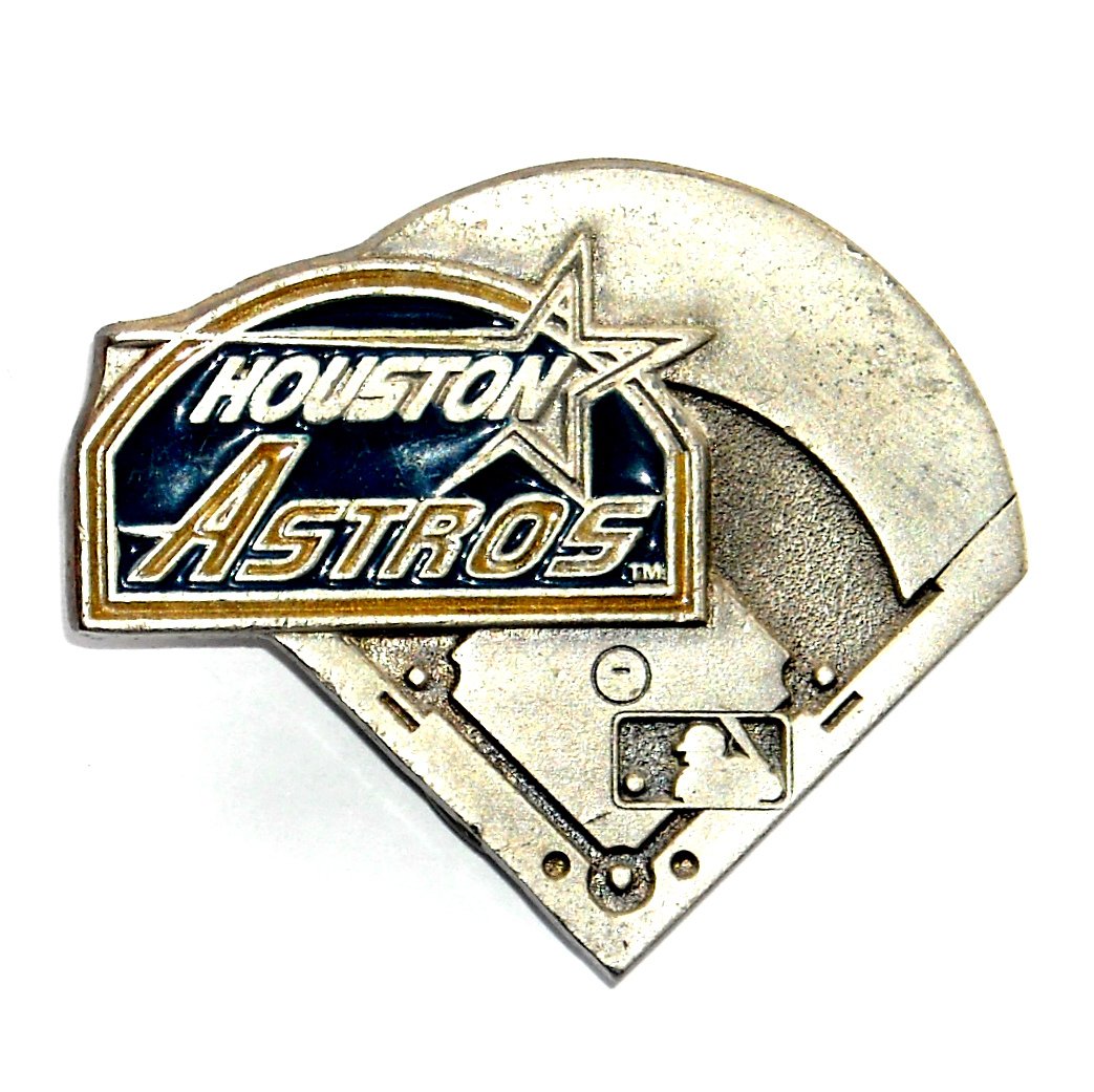 Vintage Houston Astros Baseball Great American Pewter Belt Buckle