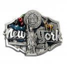 New York 3D Siskiyou Color Pewter Belt Buckle New York 3D Siskiyou Color Pewter Belt Buckle