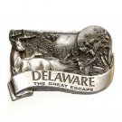 Delaware The Great Escape 3D Bergamot Pewter American Belt Buckle
