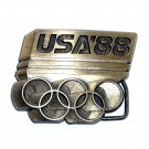 Seoul 1988 Olympic Brass Belt Buckle # 113