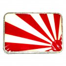 Rising Sun Flag Silver Color Metal Belt Buckle